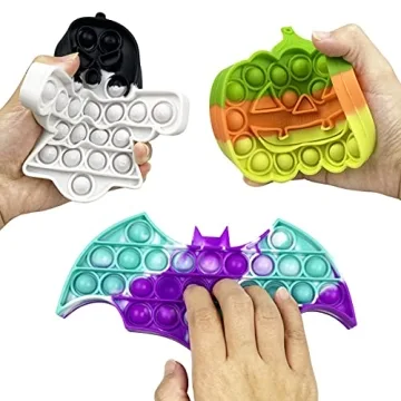 Jofan Halloween Fidget Pop Toys for Kids 3 Pack