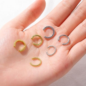 Trendy Gold Ear Cuffs | Non-Piercing, Adjustable Design for Women