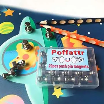 Strong Poffattr Refrigerator Magnets Pack of 20 for All Uses