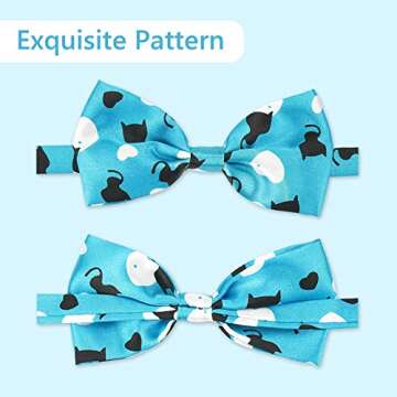 Segarty 40pc Dog and Cat Bow Ties - Adjustable Collars