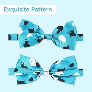Segarty 40pc Dog and Cat Bow Ties - Adjustable Collars