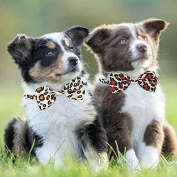 Segarty 40pc Dog and Cat Bow Ties - Adjustable Collars