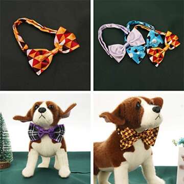 Segarty 40pc Dog and Cat Bow Ties - Adjustable Collars