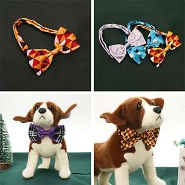 Segarty 40pc Dog and Cat Bow Ties - Adjustable Collars