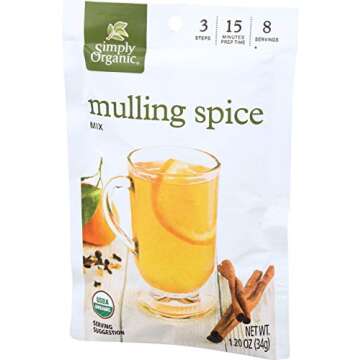 Simply Organic Mulling Spice, Certified Organic, Gluten-Free | 1.2 oz