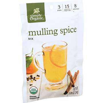 Simply Organic Mulling Spice, Certified Organic, Gluten-Free | 1.2 oz