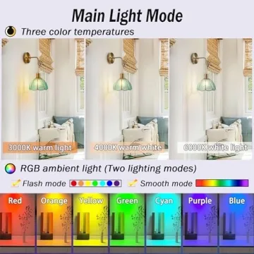 Stylish Battery Operated Wall Sconces Set Of Two