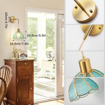 Stylish Battery Operated Wall Sconces Set Of Two