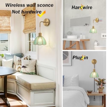 Stylish Battery Operated Wall Sconces Set Of Two