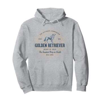 Retro Styled Golden Retriever Vintage Pullover Hoodie: Unleash Your Style