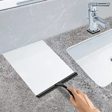 10" Stainless Steel Shower Squeegee with Hook