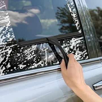 10" Stainless Steel Shower Squeegee with Hook