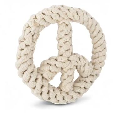 Harry Barker Rope Peace Eco-Friendly Dog Toy for Dental Care
