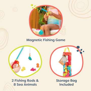 Kids Fishing Set - B. toys Little Fisher's Kit - Age 3+