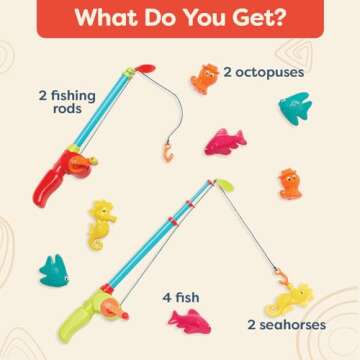 Kids Fishing Set - B. toys Little Fisher's Kit - Age 3+