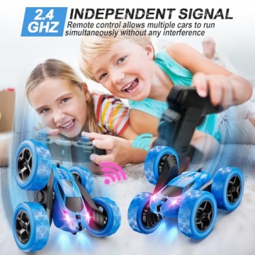 QUNREDA 4WD Stunt RC Car for Kids Ages 6-12