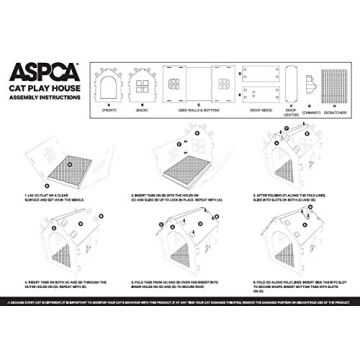 ASPCA Cat House with Scratching Pad - Cozy Retreat for Cats