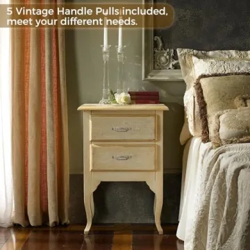 Elegant Vintage Drawer Handles by Mgoodoo - 5Pcs Retro Style