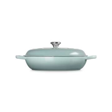 Le Creuset Enameled Cast Iron Signature Braiser, 5 qt., Sea Salt