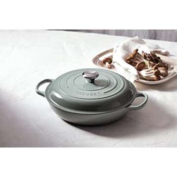 Le Creuset Enameled Cast Iron Signature Braiser, 5 qt., Sea Salt