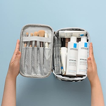 Travel Cosmetic Organizer - Cow Print Makeup Bag