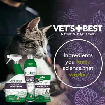 Vet's Best Flea and Tick Spray for Cats - Natural Formula