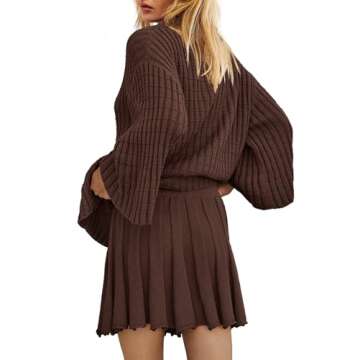 Buy Yanekop Women's Sweater Skirt Set for Cozy Style