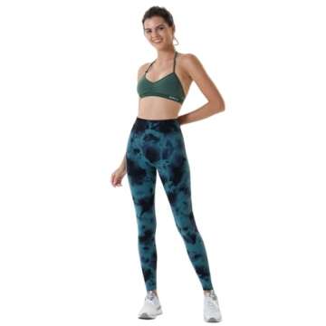 AUROLA Dream Tie Dye Leggings for Women - High Waist Scrunch Fit