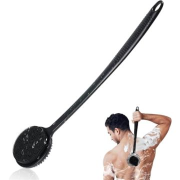 VWMYQ Silicone Back Scrubber with Long Handle for Shower