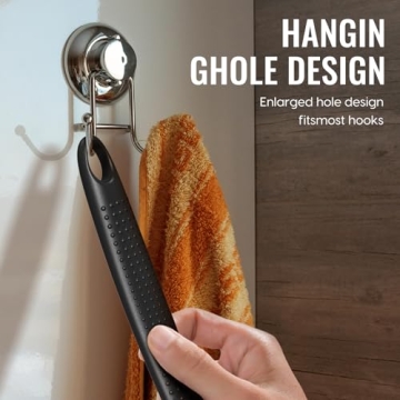 VWMYQ Silicone Back Scrubber with Long Handle for Shower