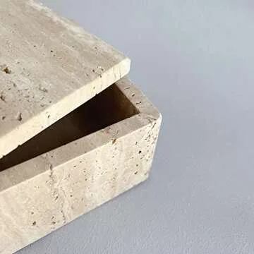 Stylish StonePlus Marble Jewelry Box for Versatile Storage