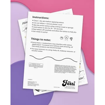 xo, Fetti New Year's Eve Party Supplies Tattoos - 40 Gold and Silver Foil Styles | NYE Party Favors, Disco Celebration Decorations, NYE 2025 Decor