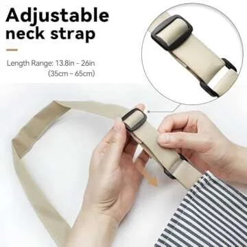 NLUS Adjustable Kitchen Aprons with Pockets - Dual Pack