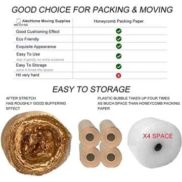 Eco-Friendly Honeycomb Packing Paper Roll by AlexHome