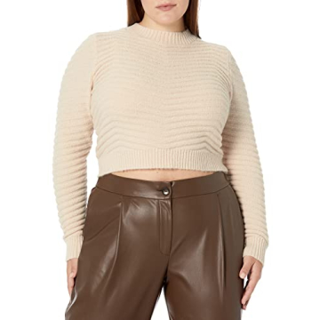 Staples by The Drop Women's Cropped Sweater - Chic Comfort