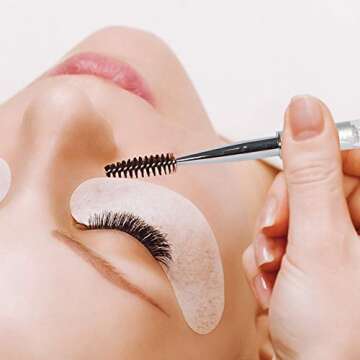 Lashview Eyelash Cleaning Brushes lash wand tubes White and Black Makeup Tool Pen Reusable Mascara Wands Portable Eyelash Brushes Wands with Cap Applicator Professional Makeup Tool for Eyelash