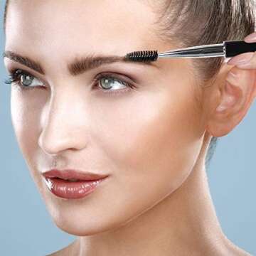 Lashview Eyelash Cleaning Brushes lash wand tubes White and Black Makeup Tool Pen Reusable Mascara Wands Portable Eyelash Brushes Wands with Cap Applicator Professional Makeup Tool for Eyelash