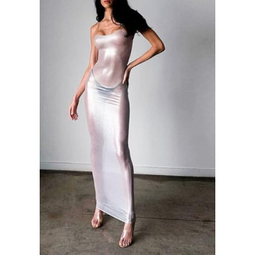 Stunning Mesh Maxi Dress for Summer Parties