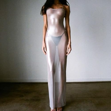 Stunning Mesh Maxi Dress for Summer Parties