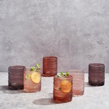 Khen Hobnail Highball Tumblers Set of 6 - Vintage Elegance