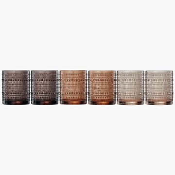 Khen Hobnail Highball Tumblers Set of 6 - Vintage Elegance