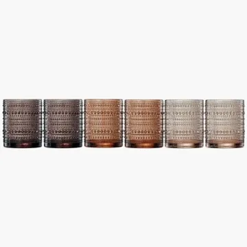 Khen Hobnail Highball Tumblers Set of 6 - Vintage Elegance