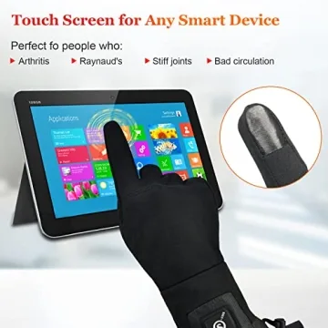 Heated Glove Liners for Winter Activities, Rechargeable Warmth