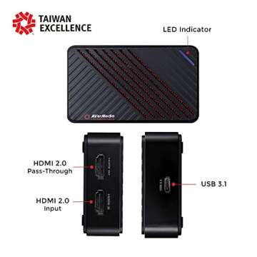 AVerMedia Live Gamer Ultra GC553 – 4K60 HDR Pass-Through, 4K30 Capture, Low Latency for Xbox Serie...
