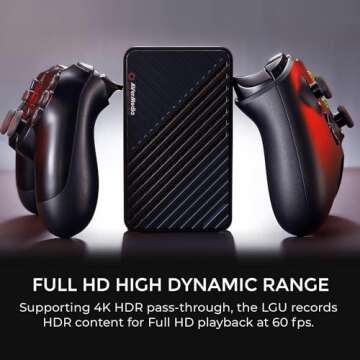 AVerMedia Live Gamer Ultra GC553 – 4K60 HDR Pass-Through, 4K30 Capture, Low Latency for Xbox Series X/S, PS5, Switch, Windows 11/macOS 10.13