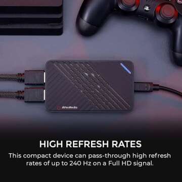 AVerMedia Live Gamer Ultra GC553 – 4K60 HDR Pass-Through, 4K30 Capture, Low Latency for Xbox Series X/S, PS5, Switch, Windows 11/macOS 10.13