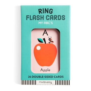 Mudpuppy My ABC's Ring Flashcards for Kids' Learning