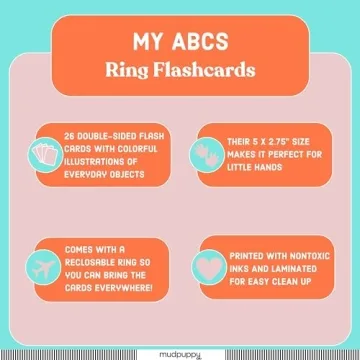 Mudpuppy My ABC's Ring Flashcards for Kids' Learning