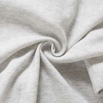 Aablexema Baby Footie Pajama with Mitten Cuffs, Double Zipper Infant Cotton clothes Sleeper Pjs, Footed Sleep Play(Ivory & Grey & Pink,0-3 Months)