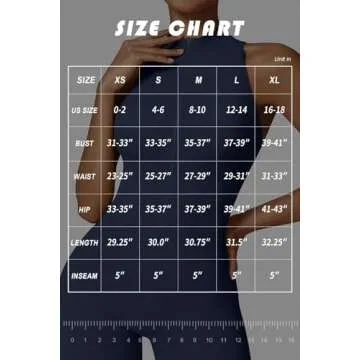 Vertvie Workout Jumpsuits for Women Zip Up Tummy Control Sleeveless One Piece Rompers Shorts V Back Scrunch Yoga Bodysuit(Navy Blue,Small)